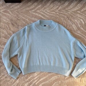 Light Blue Women's Crewneck Sweater